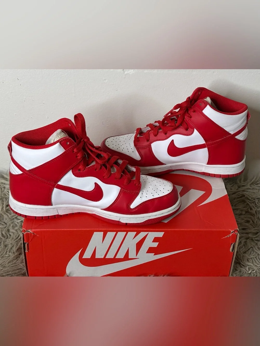 Nike Dunk High Championship Red DB2179-106 7 Youth